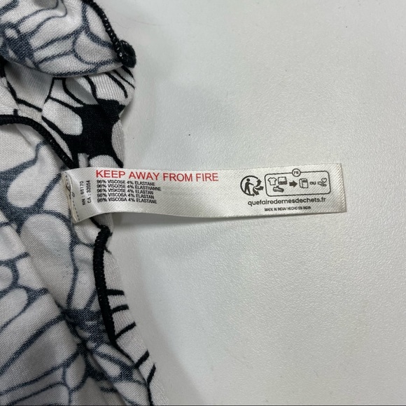 NWT Anthropologie black floral motifs crop tank size XS - Picture 5 of 6